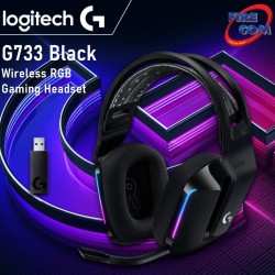 (HEADSET)Logitech G733 Black Wireless RGB Gaming Headset