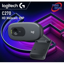 (WEBCAM)Logitech C270 HD Webcam 3MP