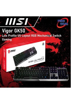 (KEYBOARD)MSI Vigor GK50 Low Profile US Layout RGB Mechanical Switch Gaming