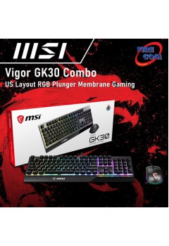 (KEYBOARD)MSI Vigor GK30 Combo US Layout RGB Plunger Membrane Gaming