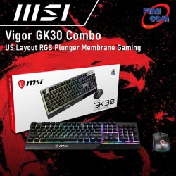 (KEYBOARD)MSI Vigor GK30 Combo US Layout RGB Plunger Membrane Gaming