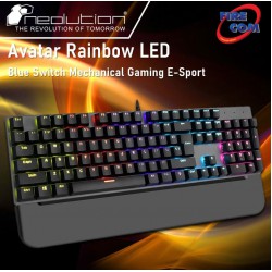 (KEYBOARD) Neolution Avatar Rainbow LED Blue Switch Mechanical Gaming E-Sport