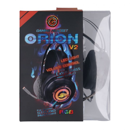 (HEADSET) Neolution Orion V2 LED Light Volume Control RGB Extra Bass