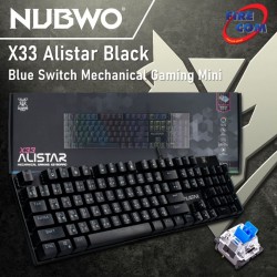 (KEYBOARD)Nubwo X33 Alistar Black Blue Switch Mechanical Gaming Mini