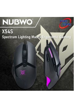 (Mouse)Nubwo X54S Spectrum Lighting Macro Ergonomic Gaming