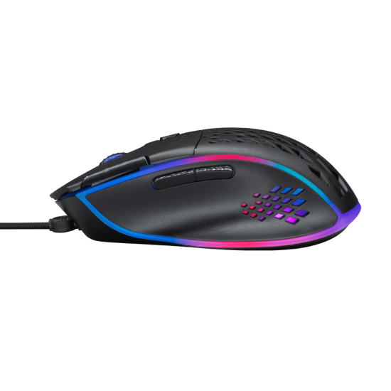 (Mouse)Nubwo X42 Solaka Black Spectrum Lighting Macro Gaming