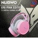(HEADSET) Nubwo X98 PINK EDITION 7.1 VIRTUAL GAMING HEADSET