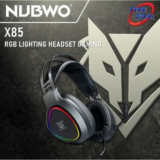 (HEADSET) Nubwo X85 RGB LIGHTING HEADSET GAMING