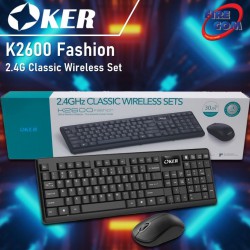 (KEYBOARD&MOUSE) OKER K2600 Fashion 2.4G Classic Wireless Set