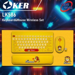 (KEYBOARD&MOUSE) OKER LK586 Wireless Set