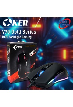 (Mouse)Oker V70 Gold Series RGB Backlight Gaming