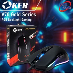 (Mouse)Oker V70 Gold Series RGB Backlight Gaming
