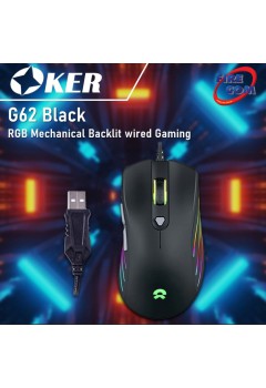 (Mouse)Oker G62 Black RGB Mechanical Backlit wired Gaming