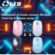 (Mouse)Oker M689 Bluetooth&2.4G Double channels Wireless Silent key Ergonomic design