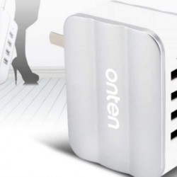 (Onten) OTN-P13 AC to 4USB/6A Double Charger Hi-Speed