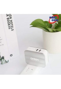 (Onten) OTN-P12 AC to 2USB/6A Double Charger Hi-Speed