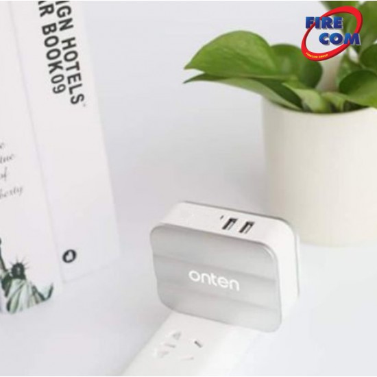 (Onten) OTN-P12 AC to 2USB/6A Double Charger Hi-Speed