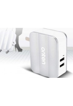 (Onten) OTN-P12 AC to 2USB/6A Double Charger Hi-Speed