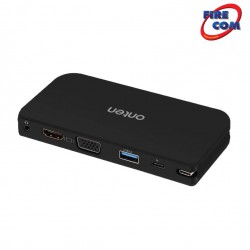 (Onten) OTN-9163 USB Type-C To VGA/HDMI+USB3.0+PD Portable Docking Station
