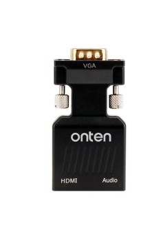 (Onten) OTN-7557 HDMI(FM) To VGA(M) Adapter with Audio Output and independent power interface