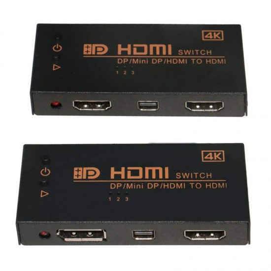 (Onten) OTN-7589 4K HDMI/Mini DP/DP To HDMI Switch