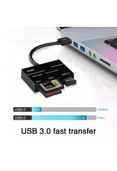 (Onten) OTN-5212B XQD/SD Professionnal USB3.0 Reader 500Mb/s