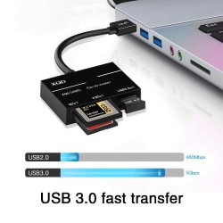 (Onten) OTN-5212B XQD/SD Professionnal USB3.0 Reader 500Mb/s