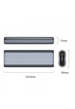 ORICO AM2C3 M.2 SSD Enclosure (Grey) (ORICO-AM2C3-GY-BP) สามารถออกใบกำกับภาษีได้