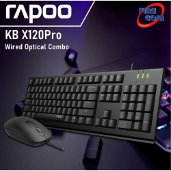 (KEYBOARD&MOUSE) Rapoo KB X120Pro Wired Optical Combo