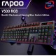 (KEYBOARD) Rapoo V500 RGB Backlit Mechanical Gaming Blue Switch Edition
