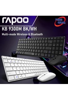 (KEYBOARD&MOUSE) Rapoo KB 9300M BK/WH Multi-mode Wireless & Bluetooth