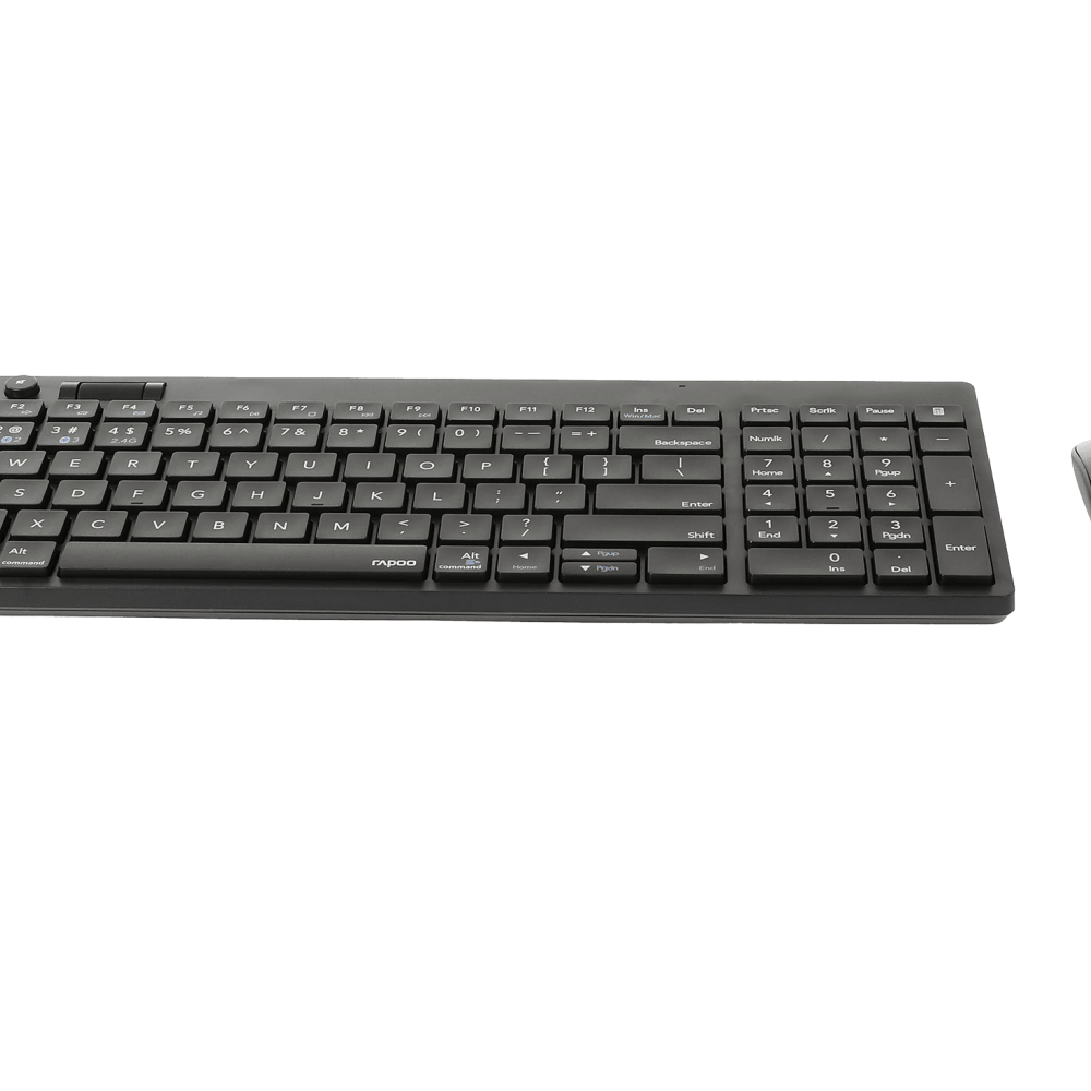 (keyboard&mouse) Rapoo Kb 8050t Bk Multi-mode Wireless & Bluetooth