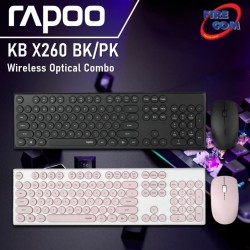 (KEYBOARD&MOUSE) Rapoo KB X260 BK/PK Wireless Optical Combo