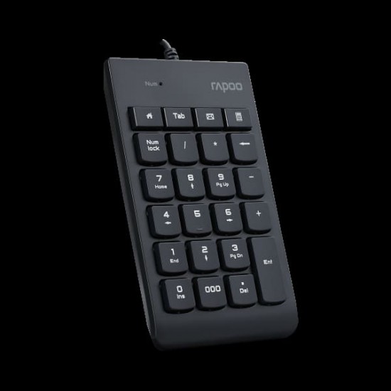 (KEYBOARD) Rapoo K10 Black Wired Numeric Keypad