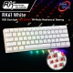 (KEYBOARD) Royal Kludge RK61 White RGB Backlight Red Switch Tri-Mode Mechanical Gaming