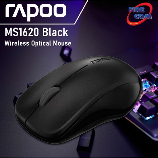 (Mouse) Rapoo MS1620 Black Wireless Optical Mouse