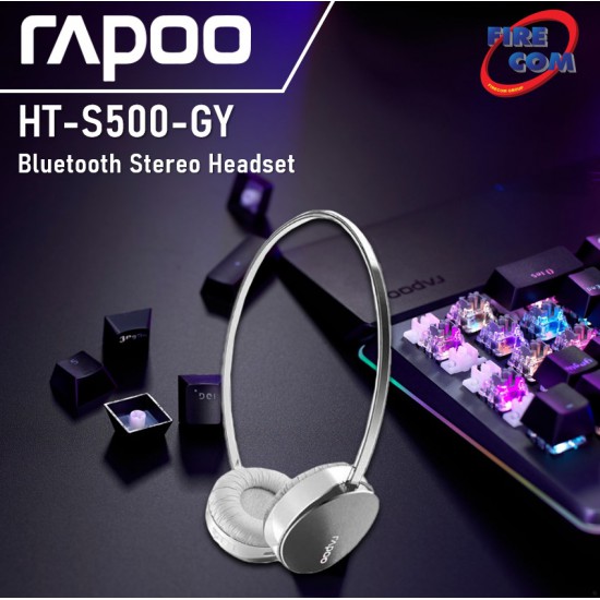 (HEADSET) Rapoo HT-S500-GY Bluetooth Stereo Headset