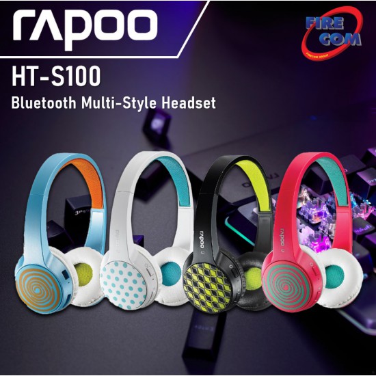 (HEADSET) Rapoo HT-S100 Bluetooth Multi-Style Headset