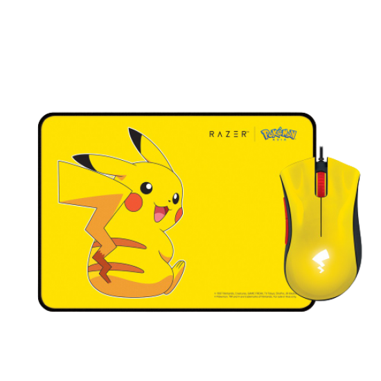 (Mouse)Razer Pokemon Pikachu Limited Edition Mouse Pad Mat Bundle