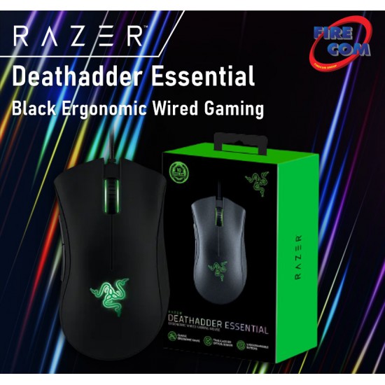 (Mouse)Razer Deathadder Essential Black Ergonomic Wired Gaming