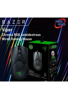 (Mouse)Razer Viper Chroma RGB Ambidextrous Wired Gaming Mouse