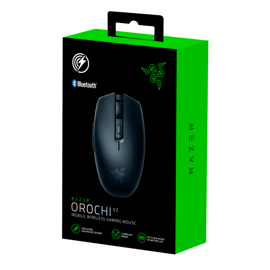 (Mouse)Razer Orochi V2 BlackBluetooth Mobile HyperSpeed Wireless Gaming