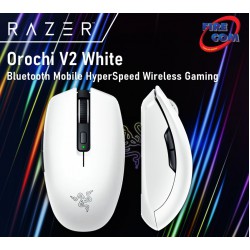 (Mouse)Razer Orochi V2 WhiteBluetooth Mobile HyperSpeed Wireless Gaming