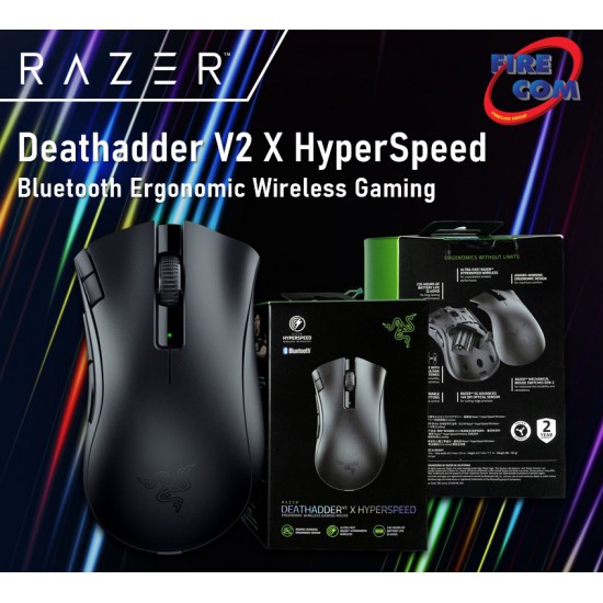 (Mouse)Razer Deathadder V2 X HyperSpeedBluetooth Ergonomic Wireless Gaming