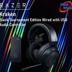 (HEADSET)Razer Kraken Black Tournament Edition Wired with USB Audio Controller
