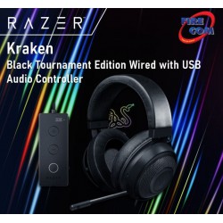 (HEADSET)Razer Kraken Black Tournament Edition Wired with USB Audio Controller