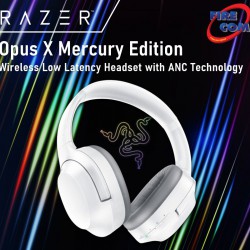 (HEADSET)Razer Opus X Mercury Edition Wireless Low Latency Headset with ANC Technology