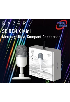 (MICROPHONE) Razer SEIREN Mini Mercury Ultra-Compact Condenser (RZ19-03450300-R3M1)