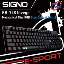 (KEYBOARD) Signo KB-728 Invego Mechanical Mini RGB Blue Optical Switch