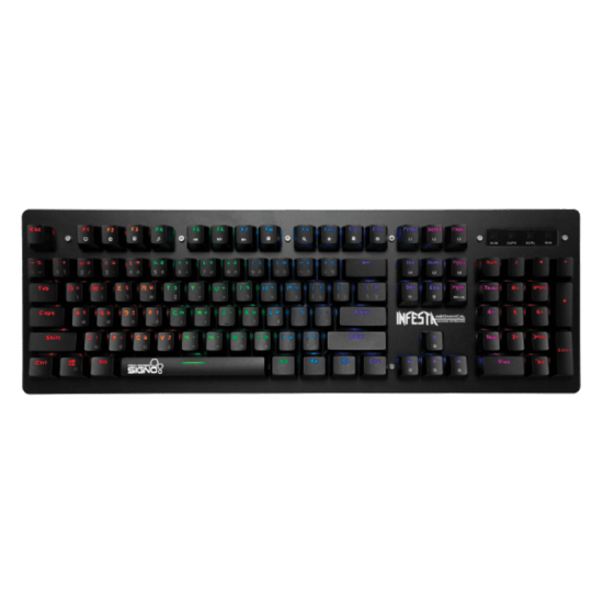 (KEYBOARD) Signo KB-738 Infesta Mechanical Mini RGB Red Optical Switch